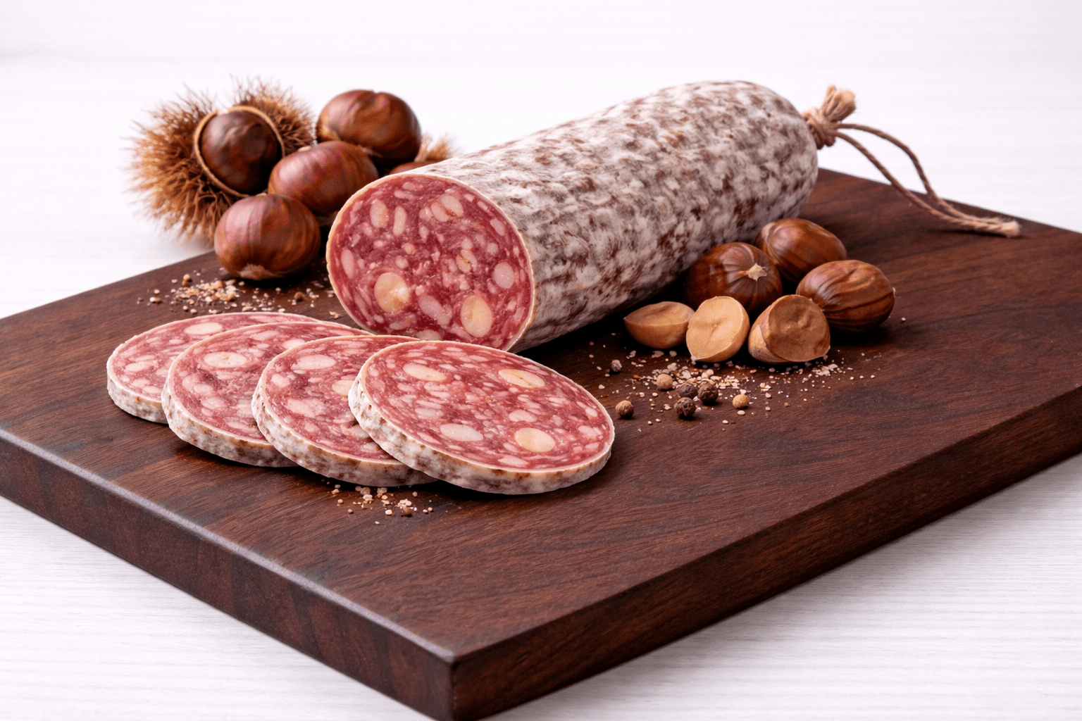 Saucisson aux chataignes - vente de saucisson